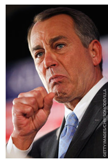 House of Representatives Speaker John Boehner